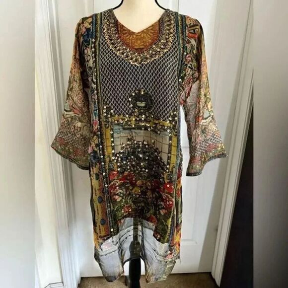PAKISTANI DESIGNER KURTA DRESS‎ SEMI FORMAL - Picture 3 of 6